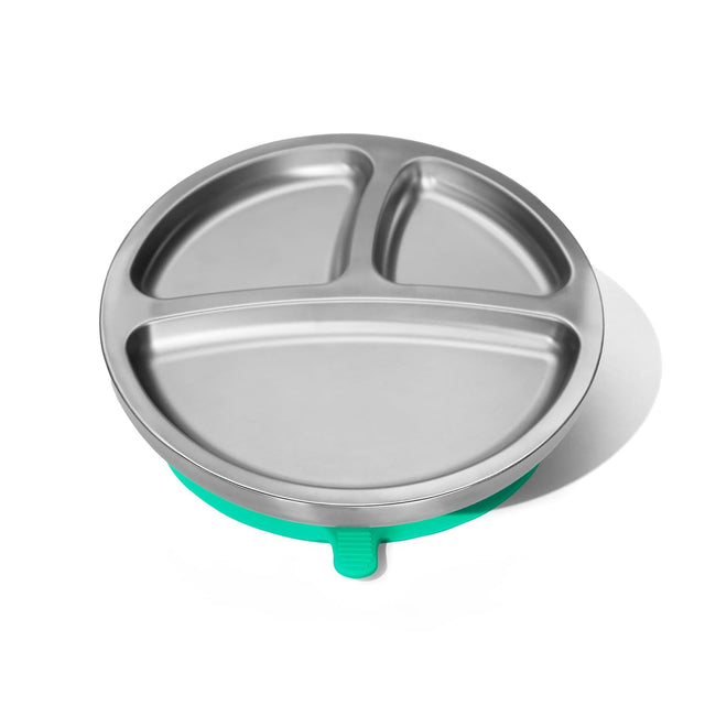 Avanchy Baby Stainless Steel Round Divided Plate Big