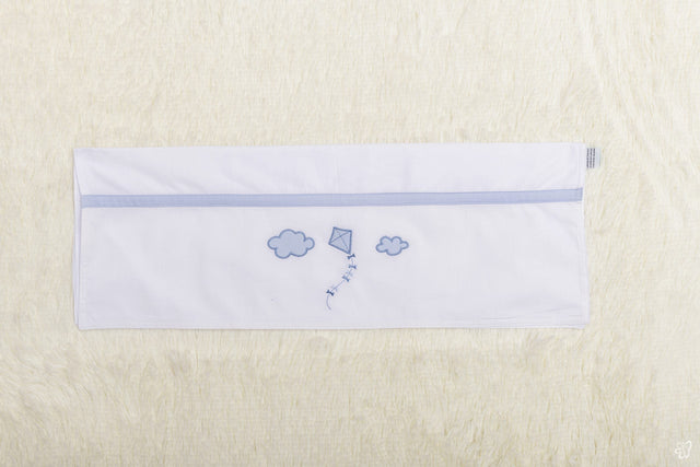 Blooms and Butterflies Cloudy Blue Bath Sheet
