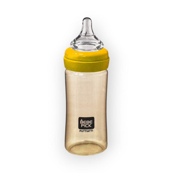 Bebepick PPSU Logo Baby Bottle 250ML, Yellow - BabyAmore