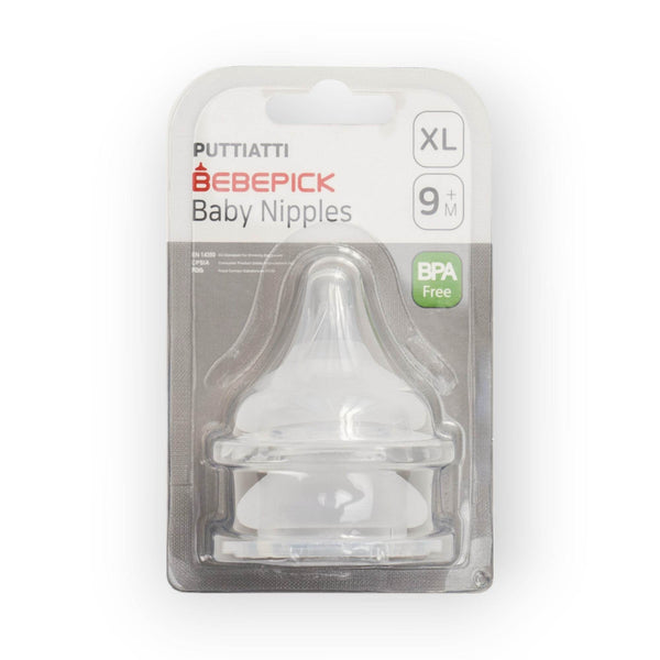 Bebepick Silicone Baby Nipples, XL, 9+M - BabyAmore