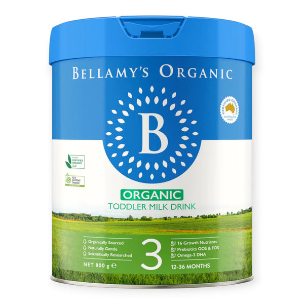 Bellamy's Organic Toddler Milk Drink Stage 3, 800g, 12-36 months