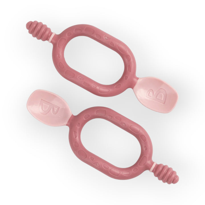Bibado Dippit Multi stage Baby Weaning Spoon and Dipper Blush - Pack o ...