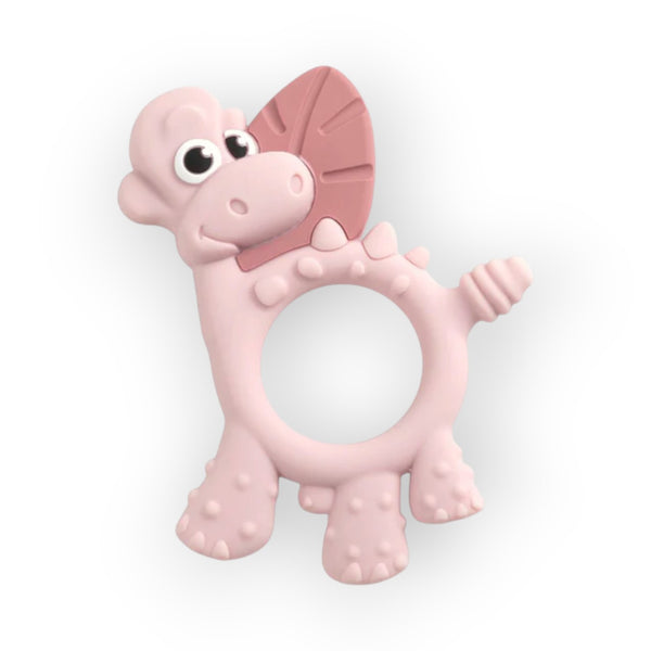 Bibado Dotty The Dinosaur Silicone Teether Blush