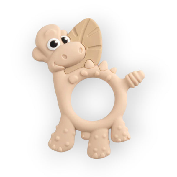 Bibado Dotty The Dinosaur Silicone Teether Fawn