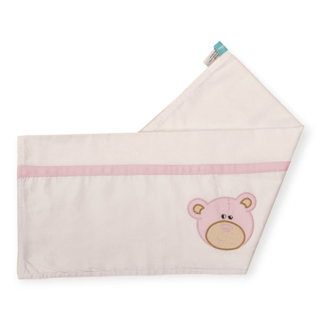 Blooms and Butterflies Baby Bear Pink Bath Sheet