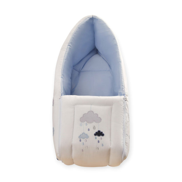 Blooms and Butterflies Rainy Blue Sleeping Bag