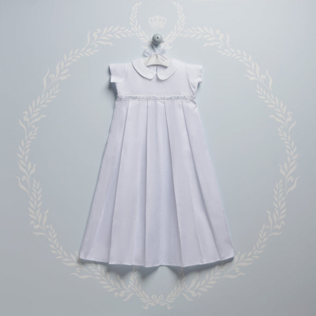 Blooms and Butterflies Baptism Dress - Blue 01