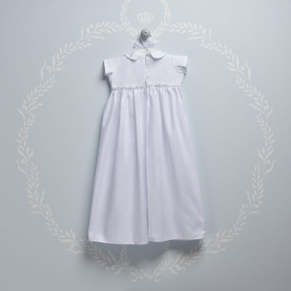 Blooms and Butterflies Baptism Dress - Blue 02
