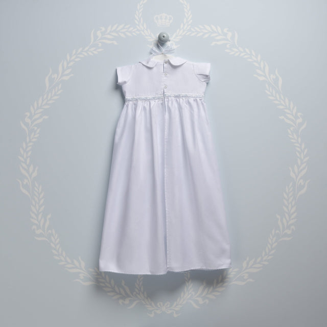 Blooms and Butterflies Baptism Dress - Blue 02