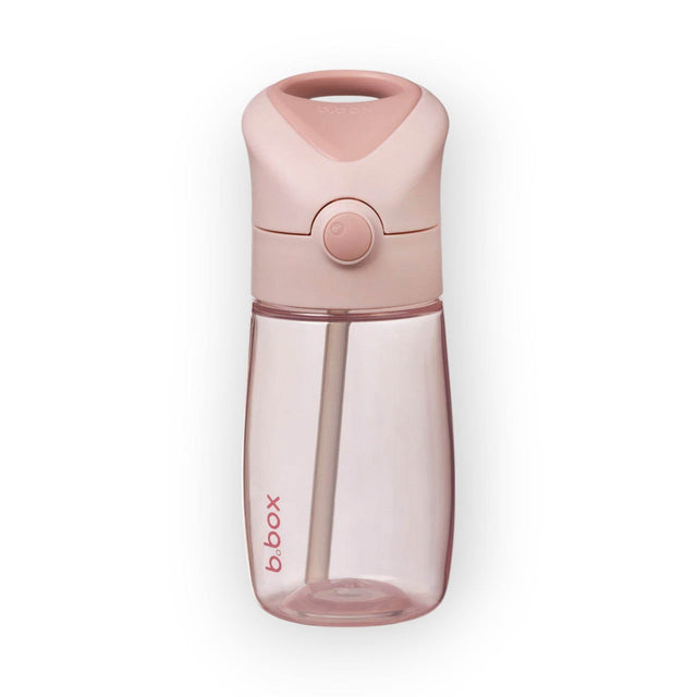 B.box Straw Drink Bottle Junior 380ml Blush Crush Pink