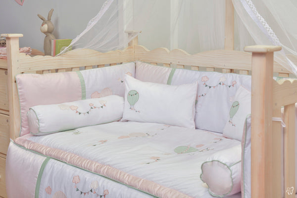 Blooms and Butterflies Windy Pink Bolster Pillowcase