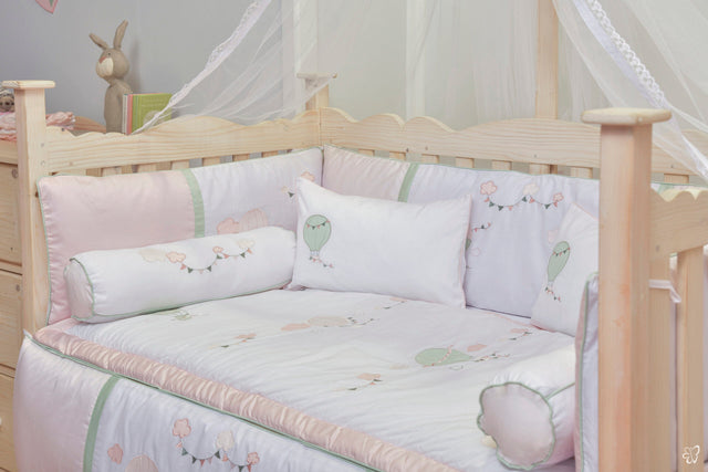 Blooms and Butterflies Windy Pink Bolster Pillowcase