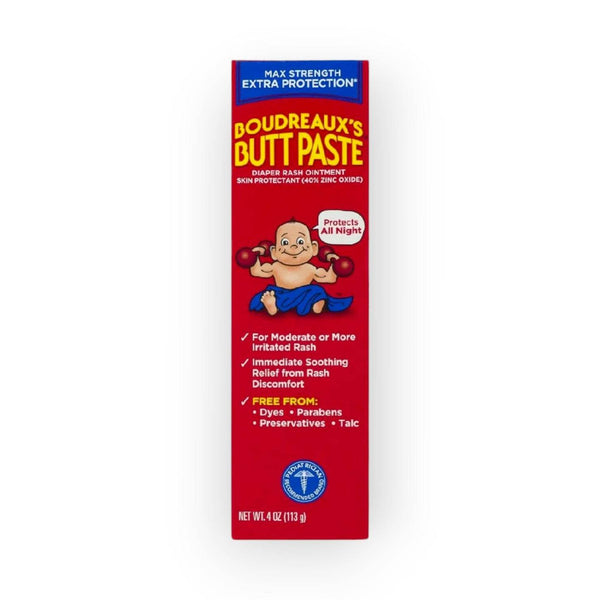 Boudreaux's Butt Paste Maximum Strength Diaper Rash Ointment, 113g - BabyAmore