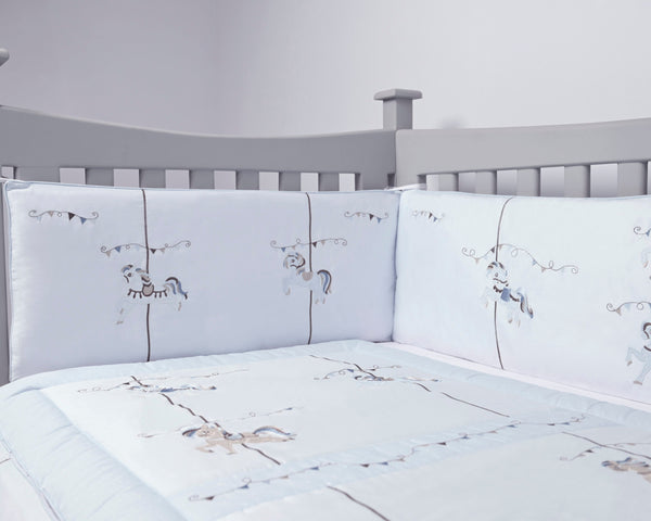 Blooms and Butterflies Merry Go Round Bumper Set Boy