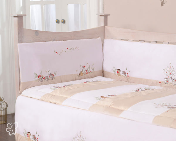 Blooms and Butterflies The Hedge Bumper 4Pcs Cover Set