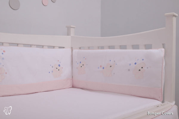 Blooms and Butterflies Jumbo Babies Pink Bumper Set