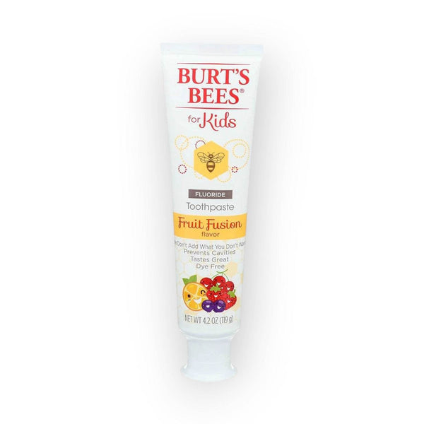 Burt's Bees Kids Fruit Fusion Toothpaste with Fluoride, 4.2oz/119g - BabyAmore