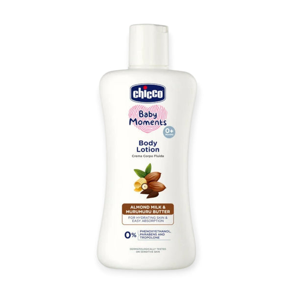 Chicco Body Lotion Almond Milk & Murumuru Butter 200ml Free Baby Cream(50g)