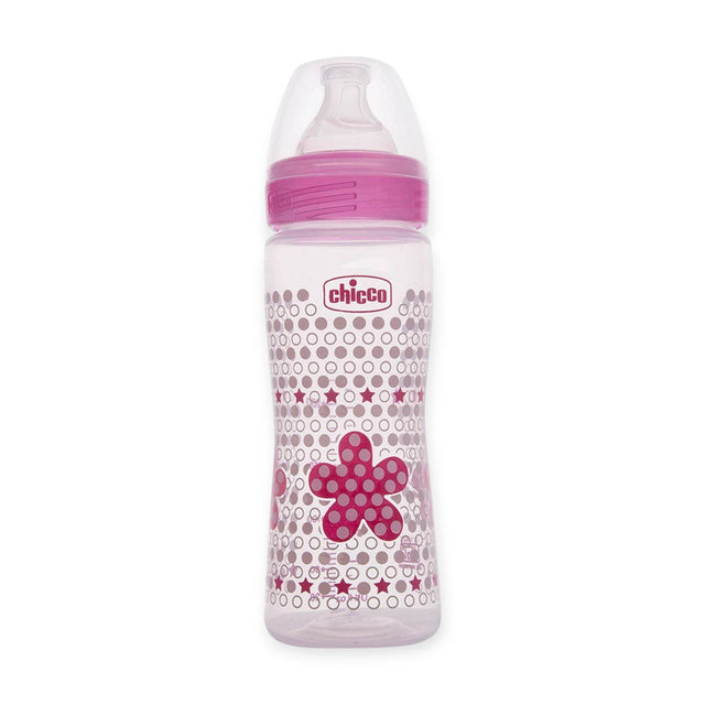 Chicco Bottle Wb 330ml Sil Physio Pink