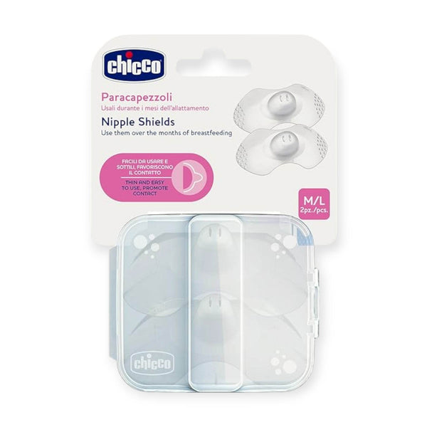 Chicco New Nipple Shields Silicone M-L - BabyAmore