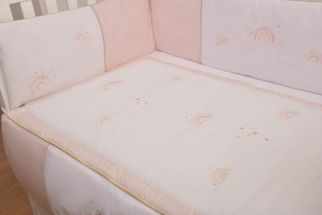 Blooms and Butterflies Rainbow Pink Comforter