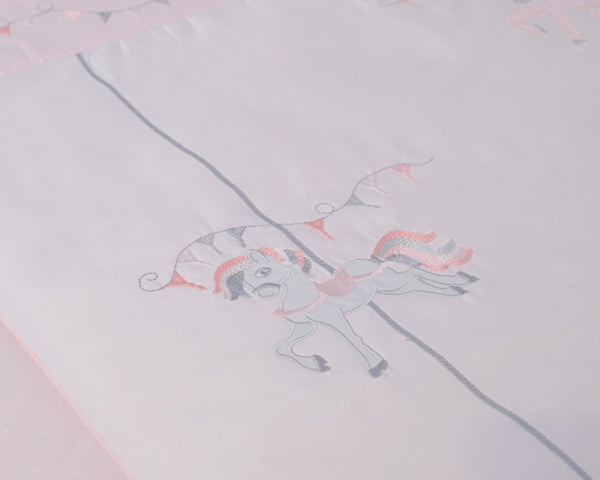 Blooms and Butterflies Merry Go Round Comforter Girl