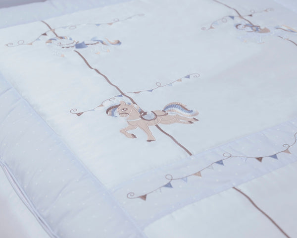 Blooms and Butterflies Merry Go Round Comforter Boy