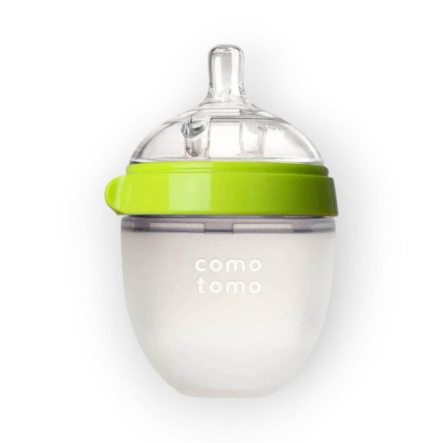 Comotomo Natural Feel Baby Bottle, Green, 150 ml
