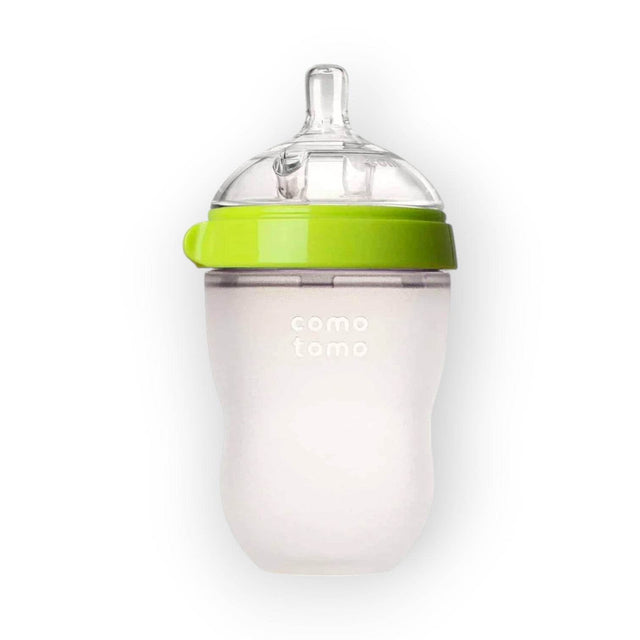 Comotomo Natural Feel Baby Bottle, Green, 250 ml