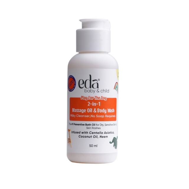 Eda Baby & Child Play for the Day Cleansing Bath Oil, 50ML
