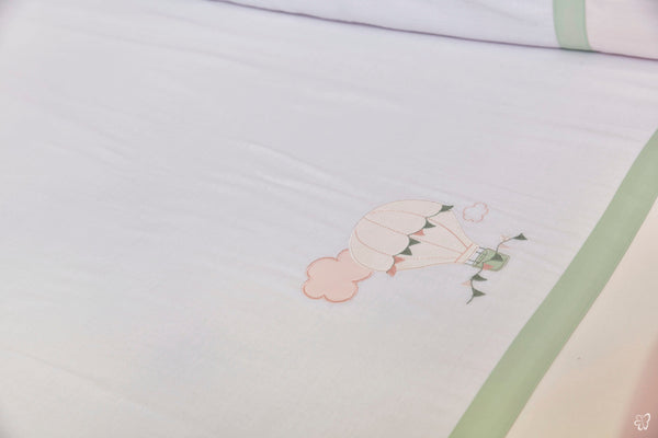 Blooms and Butterflies Windy Pink Cot Sheet