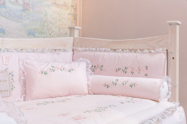 Blooms and Butterflies Secret Garden Bolster Pillowcase