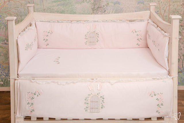 Blooms and Butterflies Secret Garden Cot Sheet