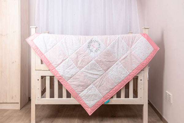 Blooms and Butterflies Be Happy Swaddle
