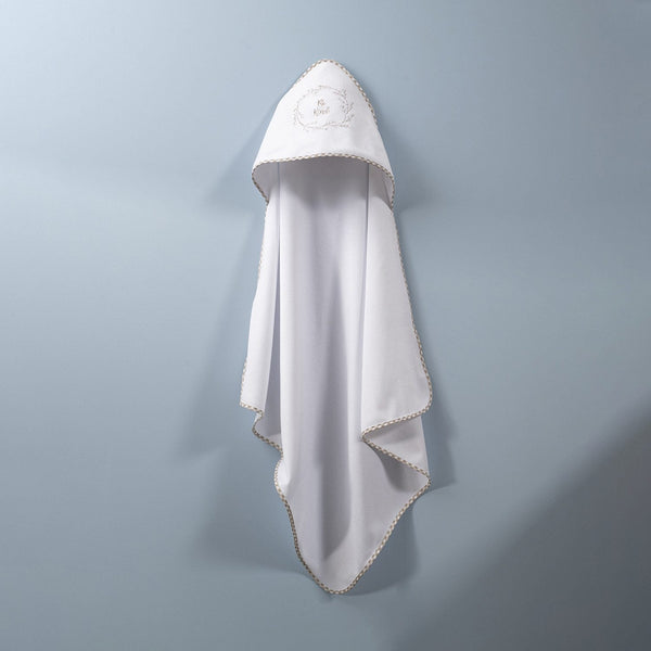Blooms and Butterflies Be Kind Hooded Towel