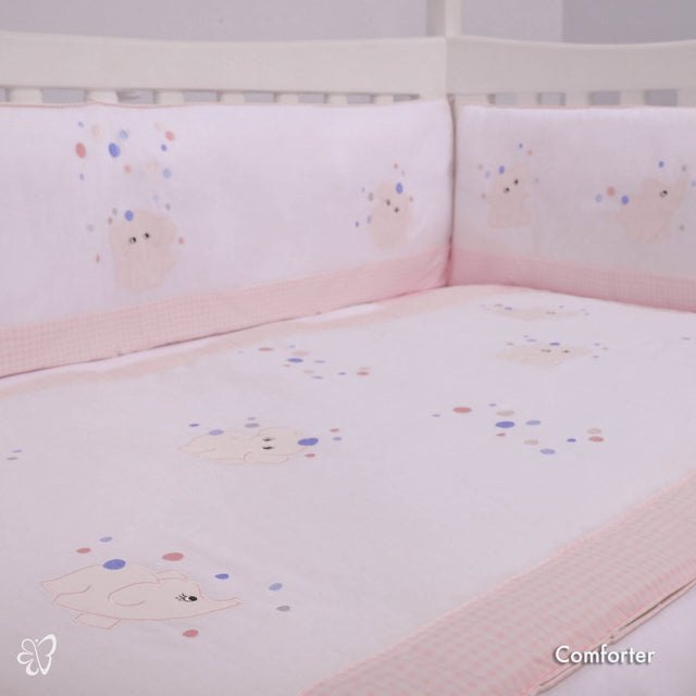 Blooms and Butterflies Jumbo Babies Pink Comforter