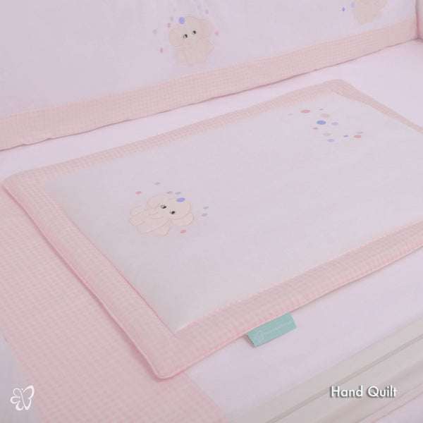 Blooms and Butterflies Jumbo Babies Pink Hand Quilt