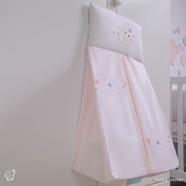 Blooms and Butterflies Jumbo Babies Pink Nappy Stacker