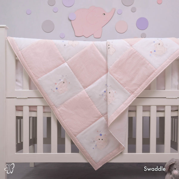 Blooms and Butterflies Jumbo Babies Pink Swaddle