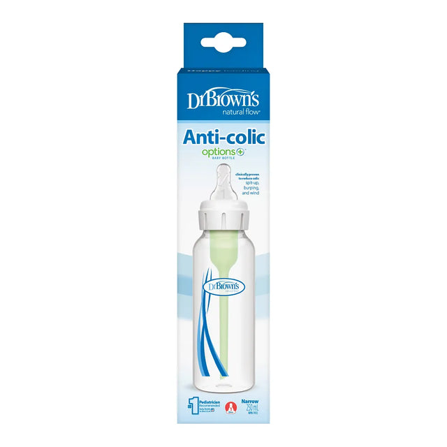 Dr. Browns Natural Flow Anti Colic Baby Bottle, Narrow, 8oz, 250ml
