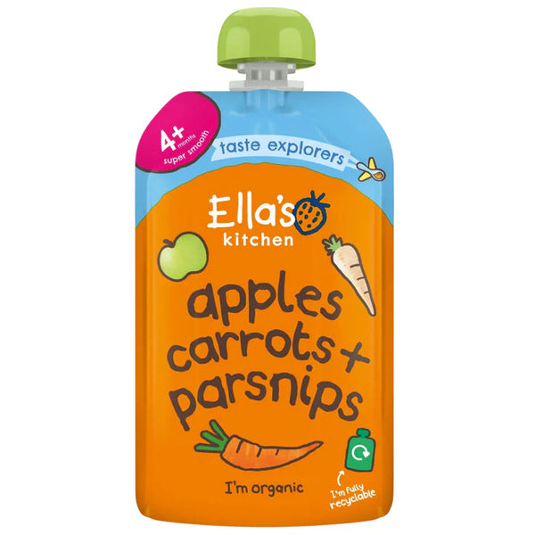Ella's Kitchen Apples Carrots Parsnips, 4m+, 120g