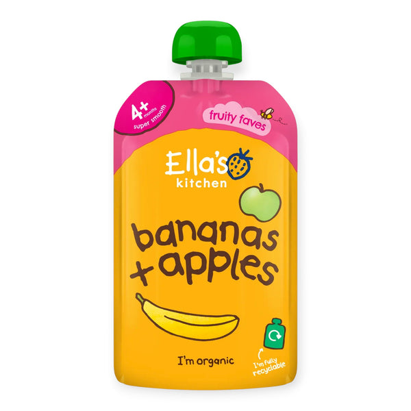 Ella's Kitchen Banana + Apples, 4m+, 120g