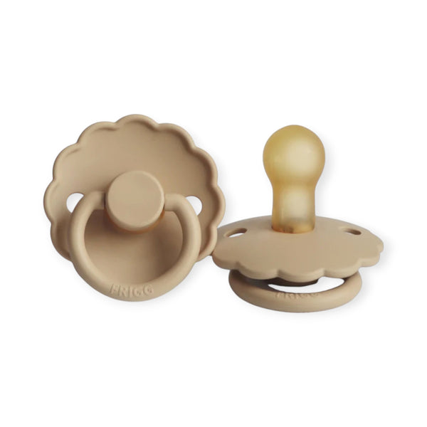 FRIGG Daisy Latex Baby Pacifier 0-6M 1-Pack Croissant - Size 1