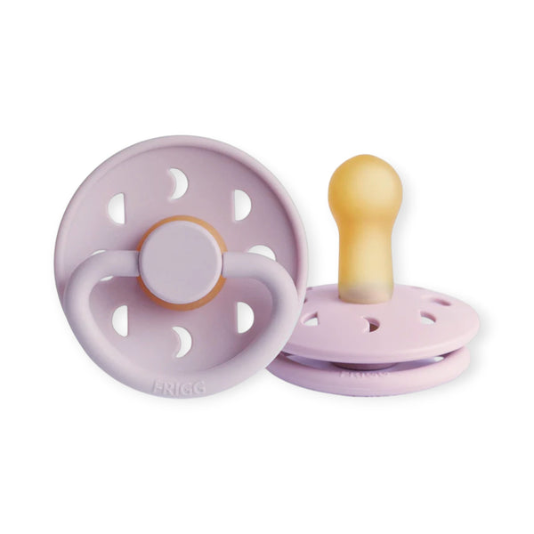 FRIGG Moon Phase Latex Baby Pacifier 6-18M 1-Pack Soft Lilac - Size 2