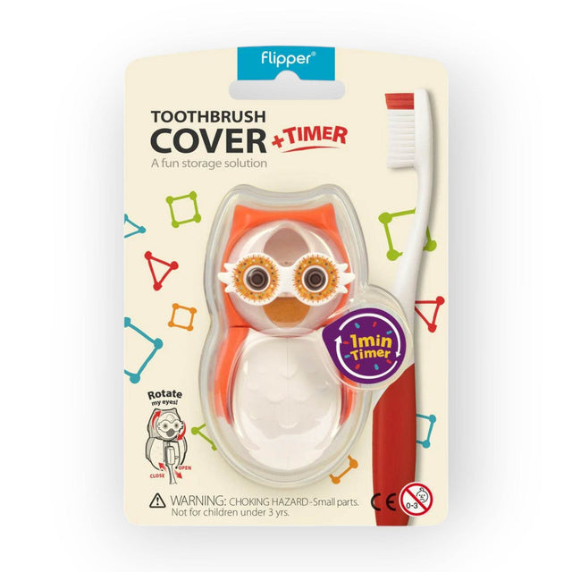 Flipper Toothbrush Cover Flp Owl / Hearty - Orange