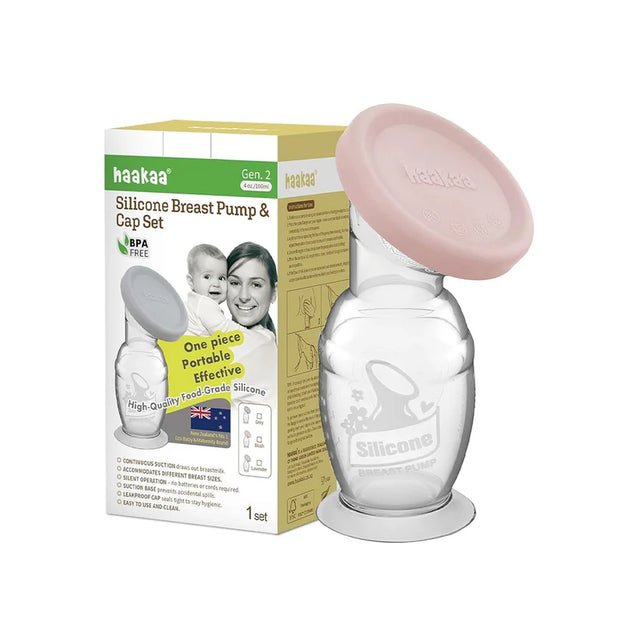 Haakaa Gen. 2 Silicone Breast Pump & Cap Set - 150ml