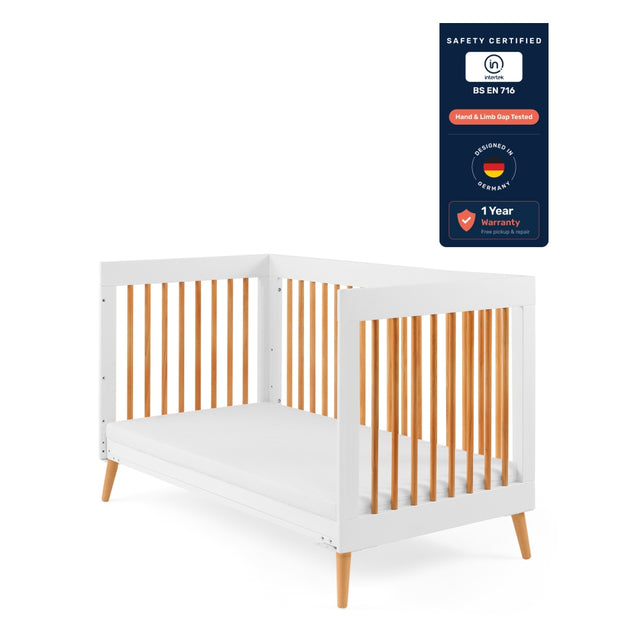 Growgether APEX 4-in-1 Convertible Crib + Aero Fiber Mattress | India's 1st Breathable, Washable & Hypoallergenic Crib for 0 to 4 Year | 1 Year Warranty