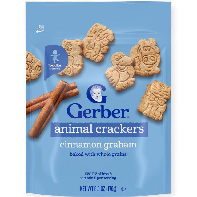 Gerber Animal Crackers Cinnamon Graham - 170g