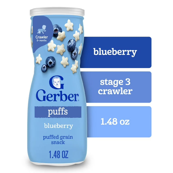 Gerber Cereal Puffs Blueberry - 42g