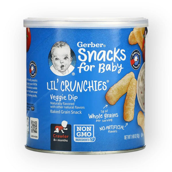 Gerber Lil' Crunchies Veggie Dip - 42g - BabyAmore